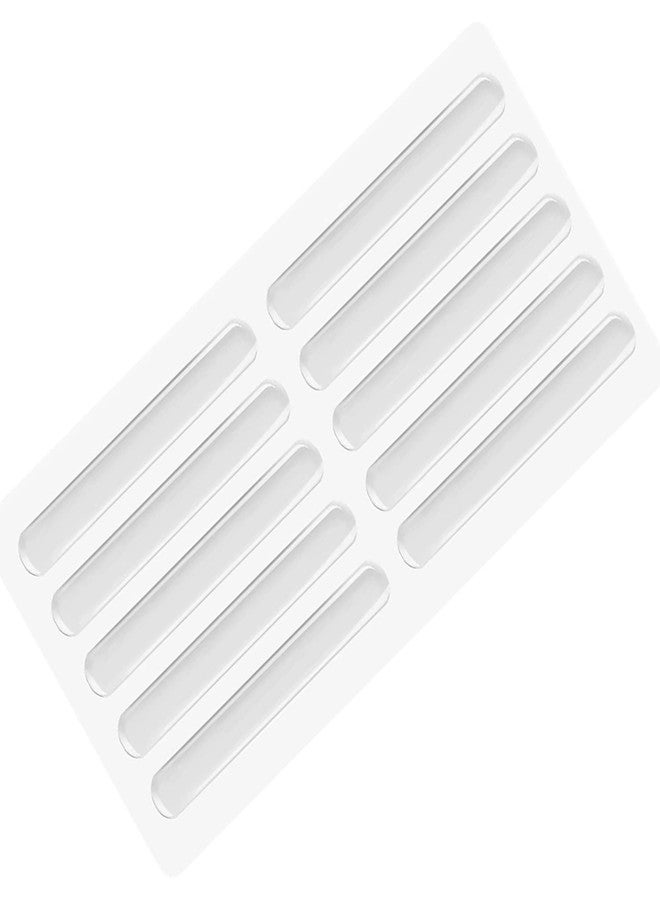 PLENARO Clear Furniture Bumper Strips, 6.3cm Length, Adhesive Bumper Pads for Doors and Furniture (Pack of 10) - Image 1
